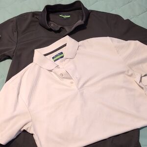 Men's Black and White Polo Shirts